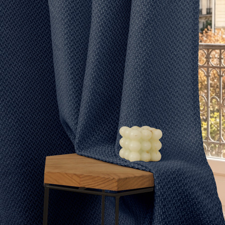Rideau à œillets 140 x 240 cm "Victoria" fils teints jacquard